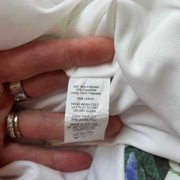 Show Me Your Mumu Juliet Maxi Dress in Charm Peony White Taffeta Sz S - Picture 15 of 15